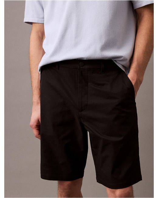 Calvin Klein Black 9" Stretch Tech Short for men