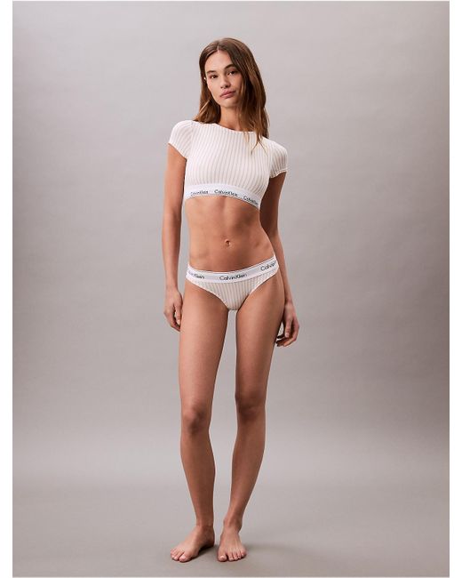 Calvin Klein Multicolor Icon Cotton Modal T-Shirt Bralette