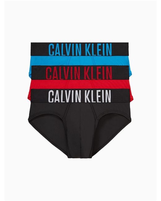 Calvin Klein Synthetic Intense Power Micro Hip Brief in Red for Men Lyst