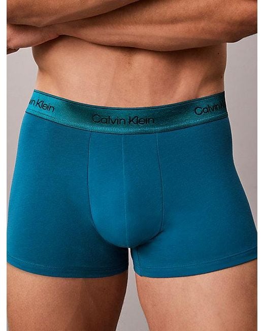 Calvin Klein Blue 3 Pack Trunks for men
