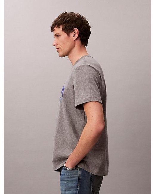 Calvin Klein Multicolor Jeans Embroidered Nyc Logo T-Shirt for men
