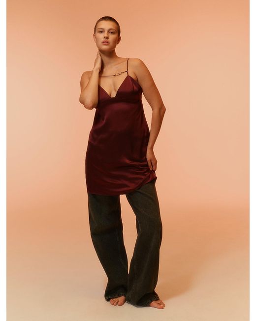 Calvin Klein Natural Silk Mini Dress