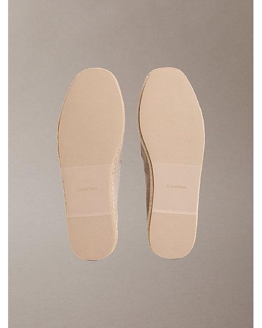 Calvin Klein Brown Carlos Suede Espadrille Loafers for men