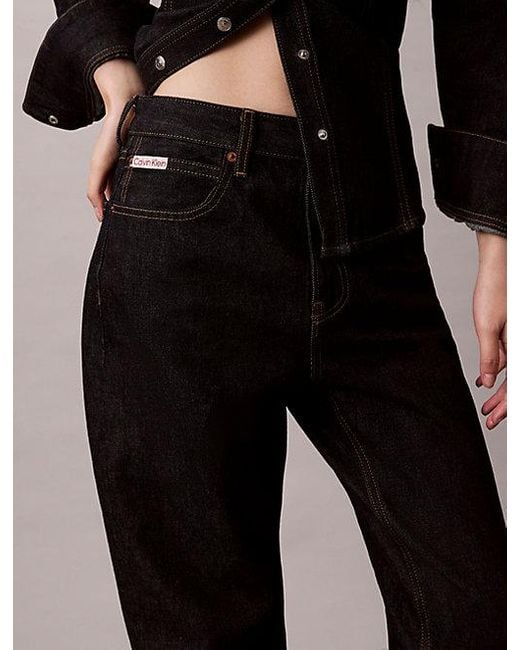 Calvin Klein Black Jeans Straight Bootcut Jeans