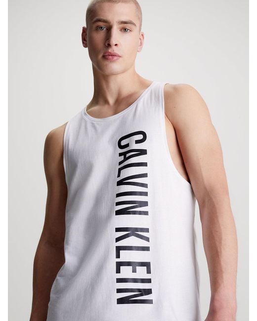 Calvin Klein White Beach Tank Top - Intense Power for men