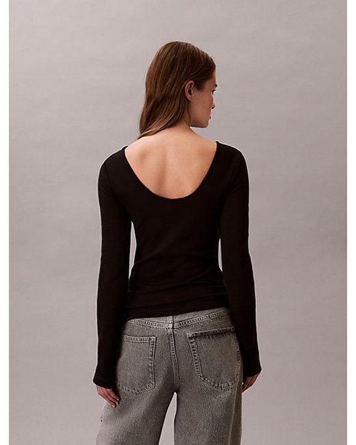 Calvin Klein Black Jeans Monologo U Back T-Shirt