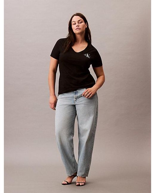 Calvin Klein Black 2Er-Pack T-Shirts Mit V-Ausschnitt