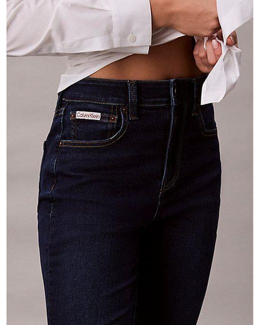 Calvin Klein Blue Jeans High Rise Flared Jeans