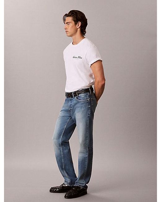 Calvin Klein Blue Jeans Standard Straight Jeans for men