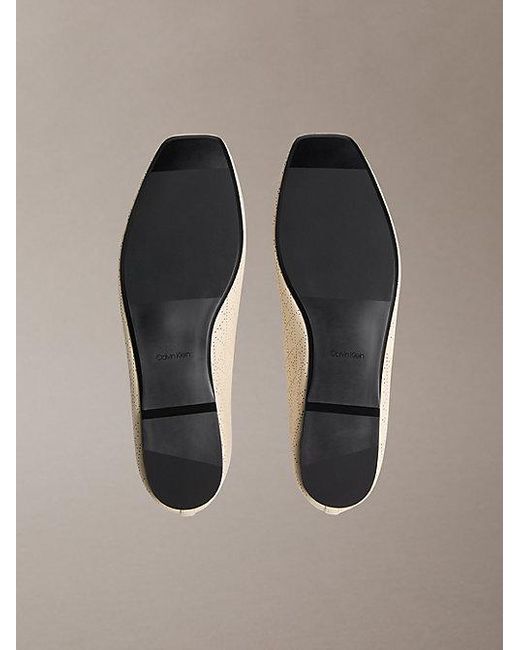 Calvin Klein Multicolor Liliana Leather Logo Ballerinas