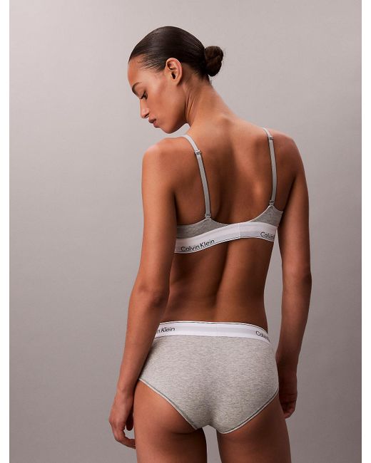 Calvin Klein White Lightly Lined Triangle Bralette