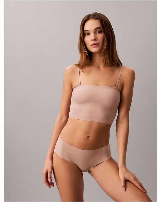 Calvin Klein Brown Invisibles Longline Wirefree Bandeau