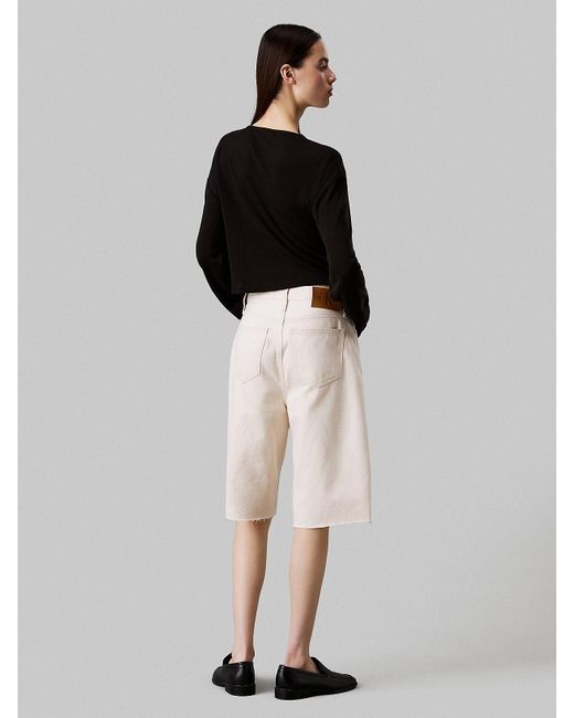 Cardigan Di Maglia Morbida A Costine di Calvin Klein in Black