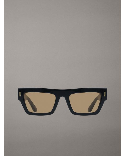 Calvin Klein Gray Modified Rectangle Sunglasses Ck25510S