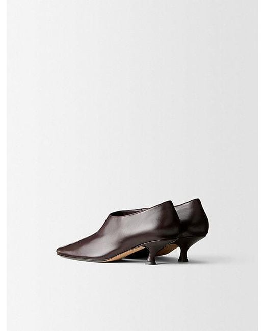 Calvin Klein White Anna Leather Ankle Boot