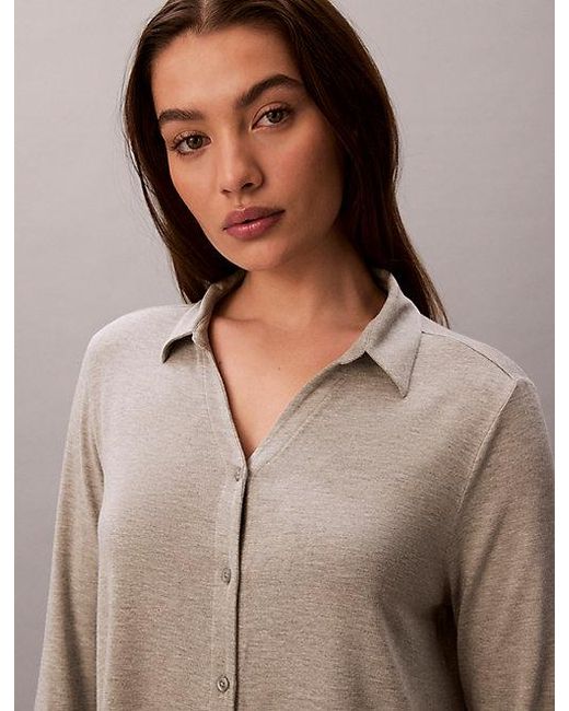 Calvin Klein Multicolor Shirt And Pants Set Ultra Soft Modal