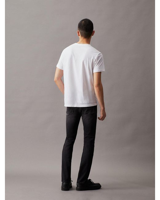 Jean Skinny Calvin Klein pour homme en coloris Black