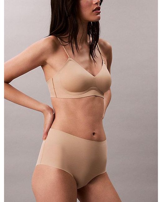 Calvin Klein Brown Lightly Lined Bralette Invisibles
