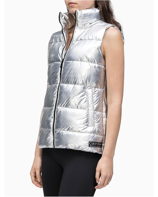 calvin klein performance vest with hood