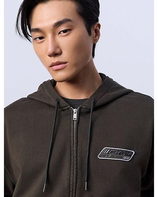 Calvin Klein Black Jung Kook For Terry Relaxed Hoodie for men