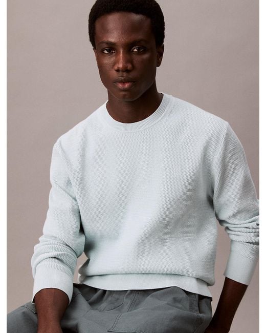 Maglione Girocollo di Calvin Klein in Gray da Uomo