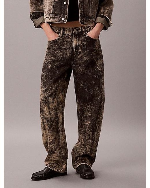 Calvin Klein Brown Jeans Relaxed Barrel Jeans