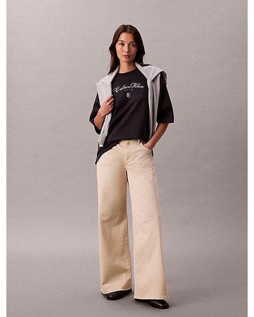 Calvin Klein Black Jeans Logo Graphic Relaxed T-Shirt