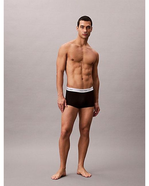 Calvin Klein Blue 3 Pack Low Rise Trunks for men