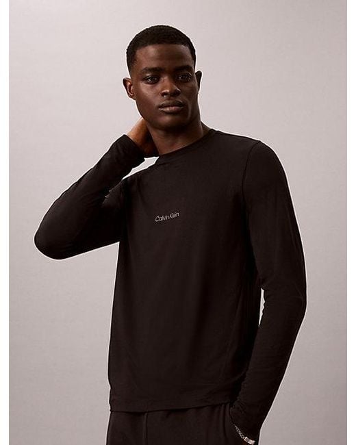Calvin Klein Brown Sport Quick Dry Performance Gym T-Shirt for men