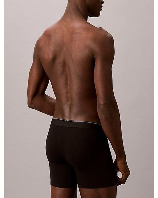 Calvin Klein Black Boxer Briefs Graphic Monogram Cotton Stretch for men