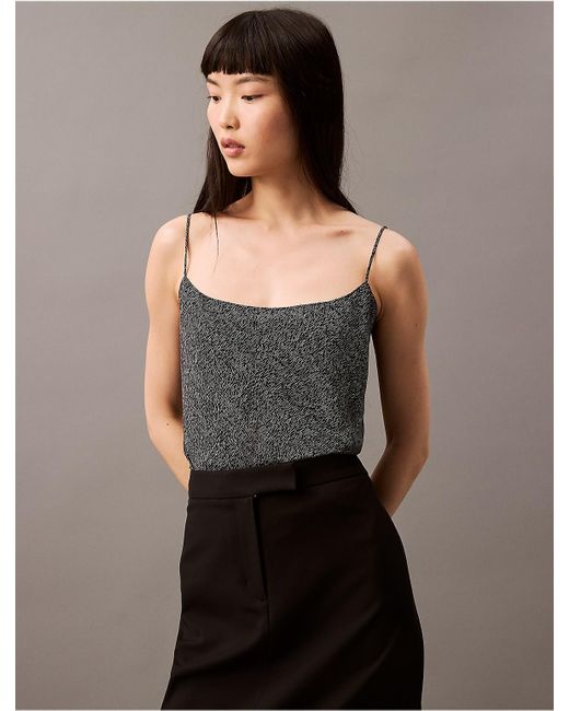 Calvin Klein Multicolor Chiffon Printed Relaxed Camisole