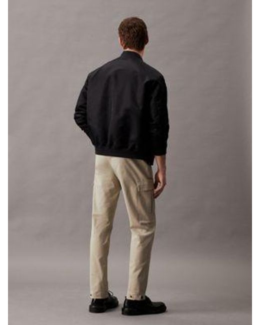 Calvin Klein Tapered Cargo-Hose aus Twill in Gray für Herren