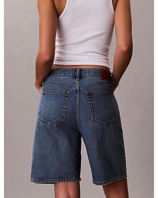 Calvin Klein Blue Jeans Denim Bermuda Shorts