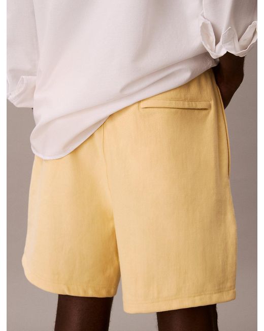 Short De Jogging En Tissu Éponge De Coton Calvin Klein pour homme en coloris Natural