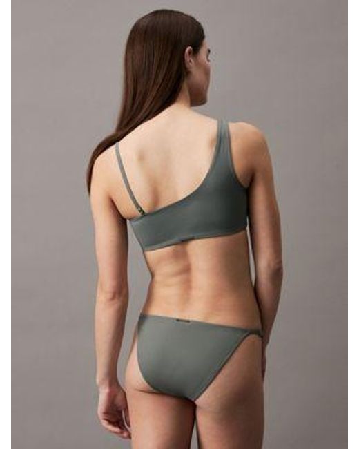 Partes de abajo del bikini - CK Micro Belt Calvin Klein de color Gray