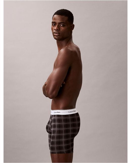 Calvin Klein Brown Icon Cotton Stretch Holiday Boxer Brief for men
