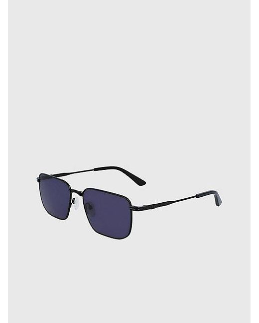 Calvin Klein Blue Rectangle Sunglasses for men