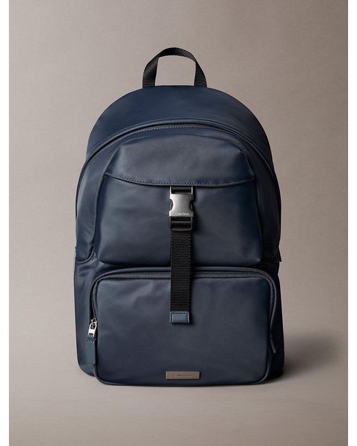 Calvin Klein Blue Nylon Round Backpack for men