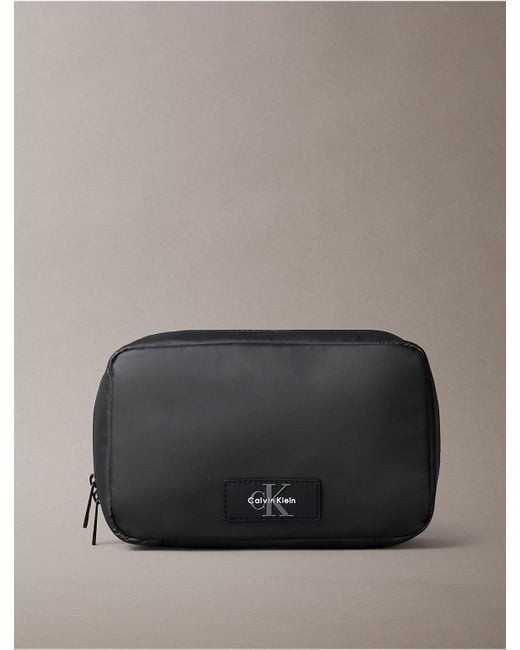 Calvin Klein Gray Utility Zip Dopp Kit for men