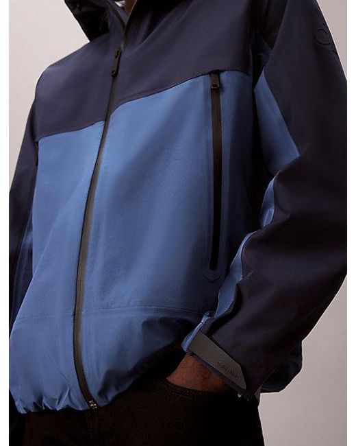 Calvin Klein Windbreaker-Jacke Mit Technischem Obermaterial in Blue für Herren