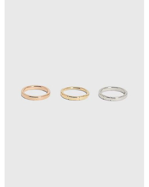 Calvin Klein Multicolor 3-Teiliges Ring-Set