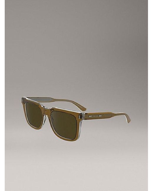 Calvin Klein Gray Modified Rectangle Sunglasses Ck24536S for men