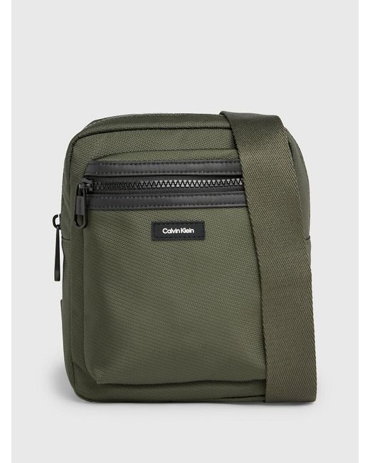 Calvin Klein Green Small Convertible Reporter Bag for men