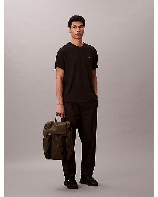 Calvin Klein Gray Canvas Backpack for men