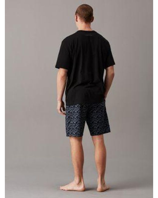 Calvin Klein Pyjama Met Shorts - Ck96 in het Gray voor heren