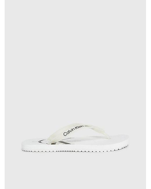 Calvin Klein Slippers in het White