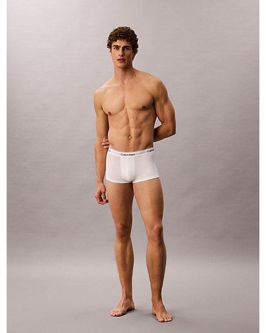 Calvin Klein Metallic 3 Pack Low Rise Trunks for men