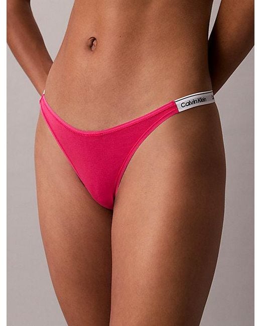 Calvin Klein Multicolor Dipped String Thong Icon Logo