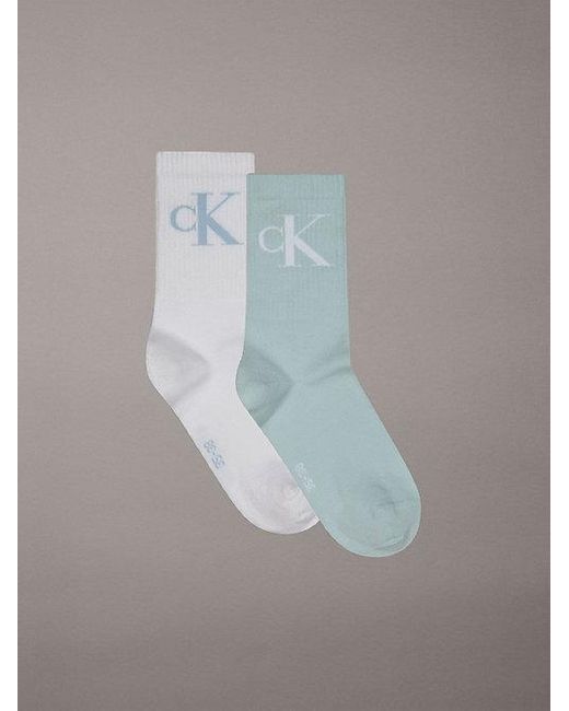 Calvin Klein Gray 2Er-Pack Knöchelsocken