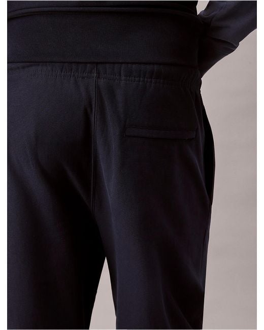 Calvin Klein Blue Calvin Klein Premium Fleece Joggers for men